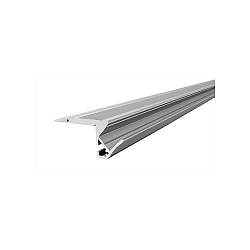 Reprofil Trappe Profil AL-01-10 til 10 - 11,3 mm LED Strips, aluminium anodiseret, 200cm, s�lv