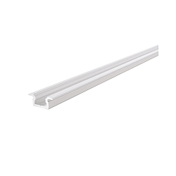 LED Profil ET-01-05 flad T-Profil til 5-5,7mm LED Strips, 200cm, hvid mat