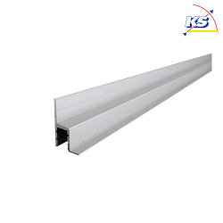 Drywall Profile, Ceiling cove EL-03-10 for 12mm LED Strip, silver matt, anodized, 200cm