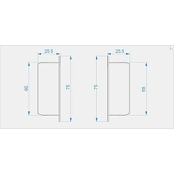 Deko-Light Endekappe C-P-EL-02-10 s�t 2 stk., hvid