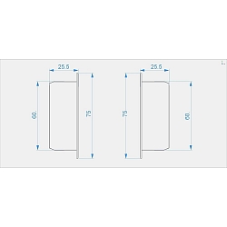 Deko-Light Endekappe C-P-EL-02-10 s�t 2 stk., gr�