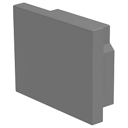 Endkappe P-EL-03-12 s�t 2 stk., grau