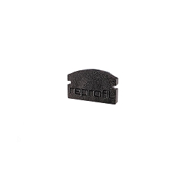 Endcaps f-AU-01-08, 14 mm, 2 items, black