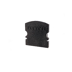 Endcaps f-AU-02-10, 16 mm, 2 items, black