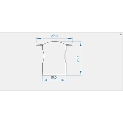 Deko-Light Endekappe F-ET-04-12 s�t 2 stk., gr�