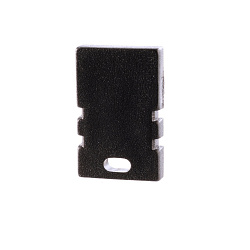 Tilbeh�r til LED Profil H-AU-02-05 Endekappe, 2 stk., sort