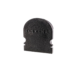 Endcaps R-AU-02-15, 21 mm, 2 items, black