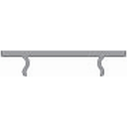 Afd�kning P-05-12, BxH: 31,96x1,5mm, hvid satineret, 200cm