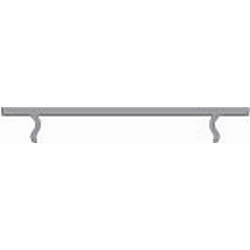 Afd�kning P-05-15, BxH: 46,21x1,5mm, hvid satineret, 200cm