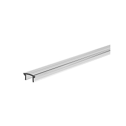 Tilbeh�r til LED Profil D�ksel F-01-05 flad, 100cm, klar, 95% transmission