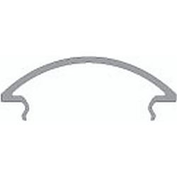 Cover R-05-25, BxH: 60,2x14,5mm, white satined, 200cm