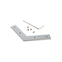 Reprofil slot m�trik / 90� samlestykke 120�, metal, naturlig, s�lv