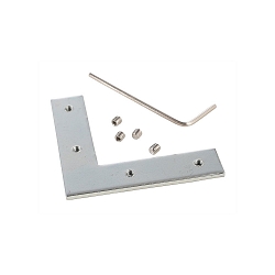 Reprofil slot m�trik / 90� samlestykke 90�, metal, naturlig, s�lv