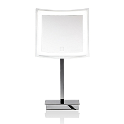 Spejl med belysning BS 83 TOUCH LED 5-fold, firkantet IP 20, chrom 