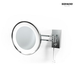 mirror with lighting BS 36 LED 3-fold IP 44, chrome 