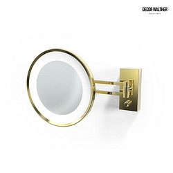 Spejl med belysning BS 36 LED 3-fold IP 44, guld 