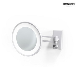 Spejl med belysning BS 36 LED 3-fold IP 44, hvid mat 