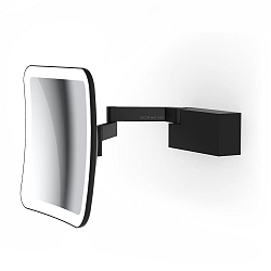 Spejl med belysning VISION S Spejl med 5x forst�rrelse IP44, sort mat 