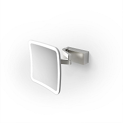 Spejl med belysning VISION S Spejl med 5x forst�rrelse IP44, rustfrit st�l mat 