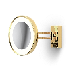 Spejl med belysning BS 36 LED 7-fold IP 44, guld 
