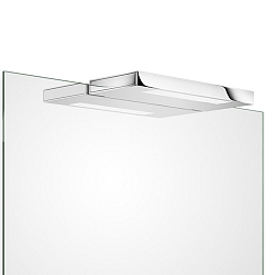 LED Mirror luminaire SLIM 1-24 N LED, 8W, 3000K, 1280lm, IP44, nickel satin