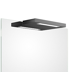 LED Mirror luminaire SLIM 1-24 N LED, 8W, 3000K, 1280lm, IP44, black matt