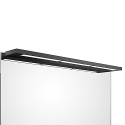 LED Mirror luminaire SLIM 1-80 N LED, 41,2W, 3000K, 6200lm, IP44, black matt