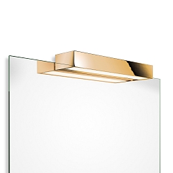 Spejllampe BOX 1-40 N LED IP44, guld d�mpbar
