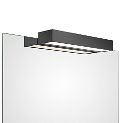 Spejllampe BOX 1-40 N LED IP44, sort mat d�mpbar