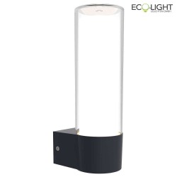 outdoor wall luminaire DROPA 1 flame, Bluetooth controllable IP54, anthracite