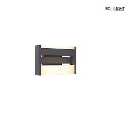 outdoor wall luminaire CONROY 2-fold, square, adjustable IP44, anthracite 
