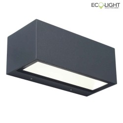 outdoor wall luminaire GEMINI UP&DOWN 2 flames IP54, anthracite