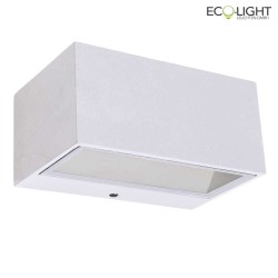 outdoor wall luminaire GEMINI UP&DOWN 2 flames IP54, white