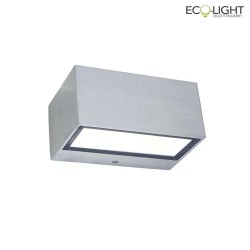 outdoor wall luminaire GEMINI UP&DOWN 2 flames IP44, stainless steel