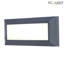 outdoor wall luminaire HELENA 1 flame, with diffuser IP54, anthracite
