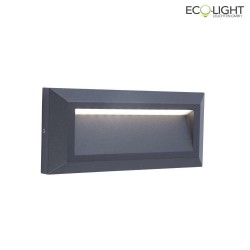 outdoor wall luminaire HELENA 1 flame, with diffuser IP54, anthracite