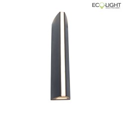 outdoor wall luminaire LEO UP&DOWN 2 flames IP54, anthracite