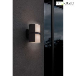 outdoor wall luminaire CUBA 2 flames IP54, anthracite