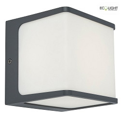 outdoor wall luminaire DOBLO cube shape IP54, anthracite 