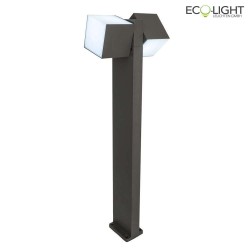 path light CUBA 2 flames, rotatable IP54, anthracite