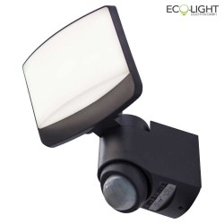 outdoor wall luminaire SUNSHINE with sensor IP44, anthracite