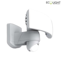 outdoor wall luminaire ARC 2 flames, with sensor IP54, white