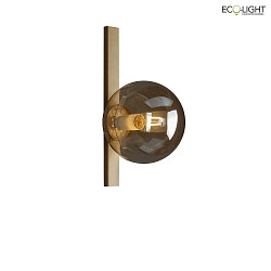 wall luminaire PLUTO with switch E14 IP20, amber, gold 