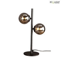 table lamp NEPTUN G9 IP20, smoky colour, black 