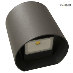 Udendrs wall luminaire DODD up / down, cylindrisk LED IP44, antracit 