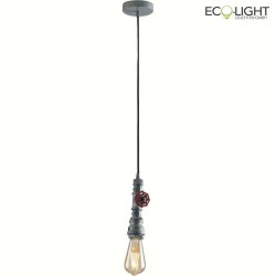 pendant luminaire AMARCORD 1 flame IP20, silver 