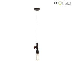 pendant luminaire AMARCORD 1 flame IP20, brown 