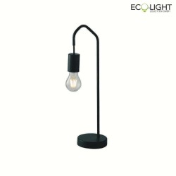 table lamp HABITAT 1 flame, with switch E27 IP20, black dimmable
