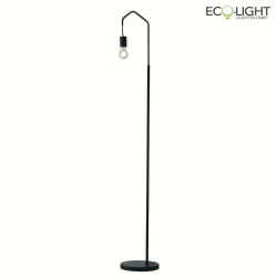 floor lamp HABITAT 1 flame, with switch E27 IP20, black dimmable