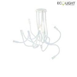 ceiling luminaire LOVER 9 flames IP20, white 